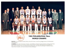 1983 Philadelphia 76ers Team 8X10 Photo Basketball Nba Seventy Sixers Champs - £3.94 GBP