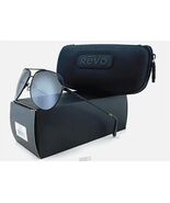 New REVO RELAY Sunglasses RE1014 01 Black POLARIZED Silver Mirrored Lens - $2,268.67 MXN