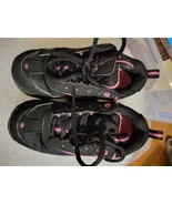 Heelys GLITZ 9119 Roller Skate Sneakers Women’s Size 6 Black Pink With W... - £22.80 GBP