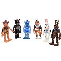 6pc Five Nights At Freddy&#39;s FNAF SET Christmas Figure Nightmare Cake Topper 2021 - £34.87 GBP