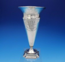 Wallace Sterling Silver Vase Golf Trophy w/ Pedestal Base 9&quot; Tall #3940 (#3749) - £393.58 GBP