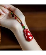  Feng Shui Wu Lou Necklace Red Cinnabar Zhu Sha Pendant Chinese Necklace  - $61.54 CAD