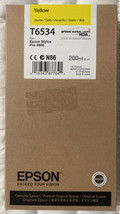 Epson T6534 Yellow Ink 200ML For Epson Sylus Pro 4900 OEM Sealed In Retail Box - $29.98
