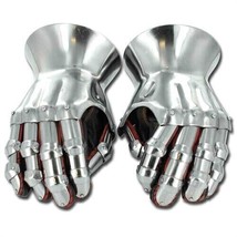 Medieval 18 Ga Hourglass Gauntlets Set Combat Grade Steel Gloves gift - $91.51