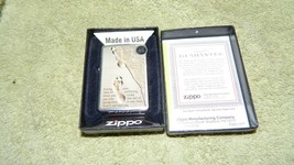 Zippo Footprints In The Sand L Zippo 11 Cigarette Lighter New In Box☆Unfired - £22.06 GBP