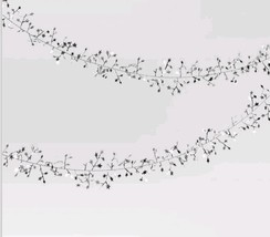 2 New Wondershop 22&#39; Each Wire Star Garland Silver - $9.99