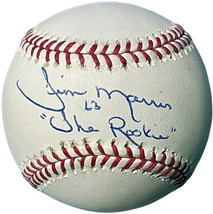 Jim Morris signed Official Rawlings Major League Baseball #63 The Rookie- COA - £46.89 GBP