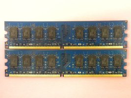 4GB 2X2GB Ram PC2-6400U 800MHZ 2RX8 DDR2 NON-ECC Unbuffered For Desktop Memory - $17.33