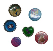 Small Bottle Top and Other  Refrigerator Magnets Lot of 6 - £8.90 GBP