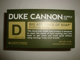 New Duke Cannon 10 oz Large Bath Bar Soap Big Brick of Soap Smells Like Victory - £10.84 GBP