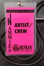 NAMMIES JANUARY 18, 1995 - VINTAGE LAMINATE PASS FROM FROM THE SHOW AT T... - £11.97 GBP