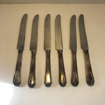 6 Dinner Knives Ancestral Flatware Insico Stainless 9.25&quot; - £23.36 GBP