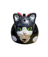 Black Cat Teapot ~ Whistling Kitty Tea Kettle ~ Baked Enamel ~ Ancona ~ ... - €24,57 EUR