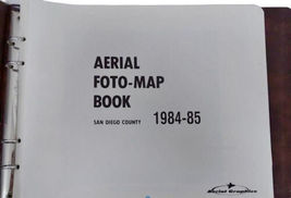 Vtg 1984-1985 Aerial Photo Map Book California San Diego County Rare Atlas image 6