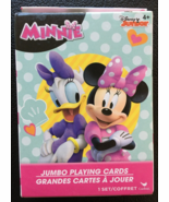 Disney Junior Minnie Mouse Jumbo Playing Cards - Cardinal - Age 4+ - New - €6,67 EUR