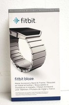 Fitbit Blaze Accessory Band, Silver, Steel Band &amp; Frame Adjustable Bracelet - £30.92 GBP