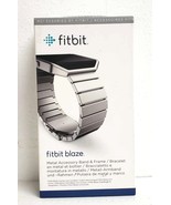 Fitbit Blaze Accessory Band, Silver, Steel Band &amp; Frame Adjustable Bracelet - £30.42 GBP