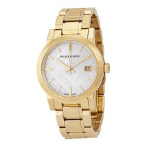 Burberry Gold-Tone White Dial Ladies Watch BU9103 - £254.10 GBP