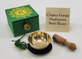 *C3) dZi Mini 2&quot; Heart Chakra Energy Meditation Singing Chime Bowl Baton... - €33,89 EUR