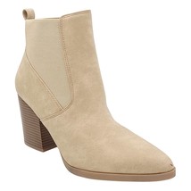 G by Guess Women Block Heel Ankle Booties Aivela Size US 9.5M Taupe Faux Suede - $32.67