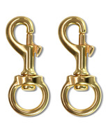 Anley Flag Accessory - 1 Pair Brass Swivel Snap Hook - Rope Attachment C... - £7.83 GBP