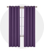 Deconovo Blackout Curtain Darkening Panel For Bedroom Or Living, Purple ... - £29.77 GBP