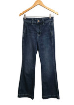 J Crew Women Size 25  Flare Leg Trouser Jeans Medium Wash Classic Casual  - $16.83