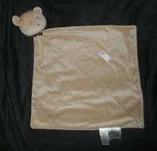Carter&#39;s Precious Firsts Baby Brown Teddy Bear Security Blanket Rattle Plush Toy - £44.03 GBP