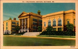 Linen Postcard - Polytechnic Institute, Baltimore, Md BK40 - £3.11 GBP