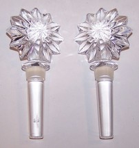 PAIR OF WATERFORD CRYSTAL STAR OF ERIN MARSHALL FIELDS WINE BOTTLE STOPPERS - $32.66