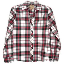 Investment Gold Label Christine Womens Blouse Size 8P Long Sleeve Button Plaid - £10.91 GBP