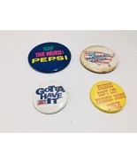 Vintage Pepsi Cola Advertising Buttons (Lot of 4) Say the Word USA Pinback - $26.55