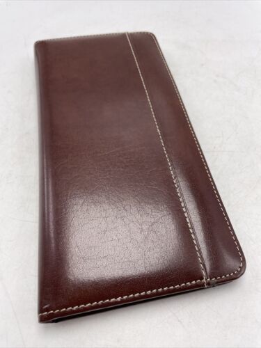 Primary image for Barrington USGA Passport Holder Cover Leather Brown Travel Documents Luxury 9"