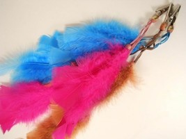 Old Fashion Feather Clips or Hair Extension Set Western Cap Clips - £9.29 GBP