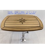 Boat Barrel Shape Teak Table Top ONLY 450×600mm Marine Yacht Caravan-TH4560 - £221.63 GBP