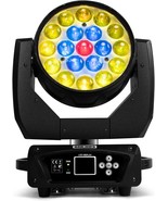 Shehds Moving Head Light Led 19X15W Rgbw 4In1 Beam/Wash/Zoom Effect, 1 Pack - £311.69 GBP