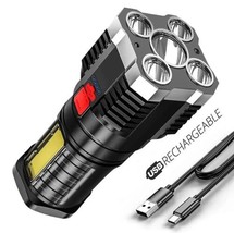 5LED High Power Led Flashlight Rechargeable Camping Spotlight Fast Free Shipping - £10.65 GBP