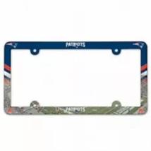 NEW ENGLAND PATRIOTS PLASTIC LICENSE PLATE FRAME NEW &amp; OFFICIALLY LICENSED - $9.28