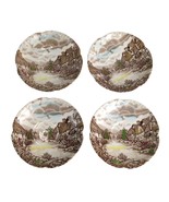 Vtg Set of 4 Johnson Brothers Olde English Countryside 5.75&quot; Saucer Plat... - $40.85 CAD
