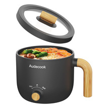 Audecook Hot Pot Electric, 1.5L Rapid Noodles Cooker, Portable Nonstick ... - £66.46 GBP