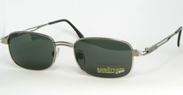 Ni Gu Ra Sundream N7005 A Antique Silver Sunglasses W/ GREEN-GREY Lens 50-18-145mm - $70.62