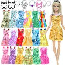 30 Pack 1/6 Doll Accessories For Barbie Doll Clothes Gown Outfits For Ba... - £11.39 GBP