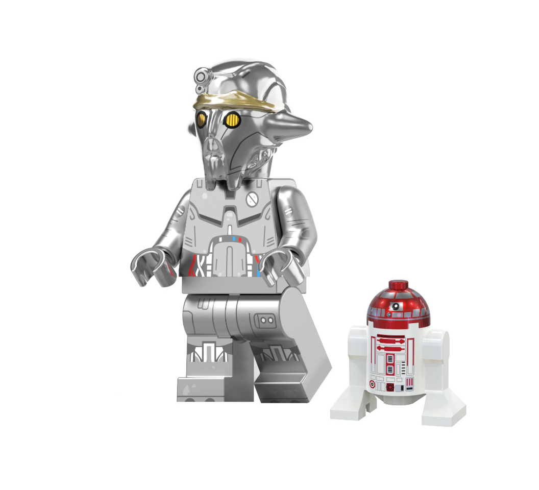 Professor Huyang Silver With Droid Ahsoka Season 2 Star Wars Custom Mini... - $8.45