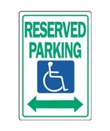 Hy-Ko Products HW-32 Reserved Handicap Parking Heavy Duty Aluminum Sign ... - $18.54