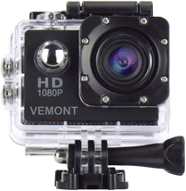 VEMONT Action Camera, 1080P 12MP Sports Camera Full HD 2.0 Inch Action Cam 30M/9 - £27.37 GBP