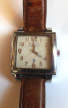 SILPADA Designs Watch Adjustable Brown Leather Band 5.5"-7.5" New Battery - $33.41