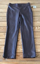 Kasper NWT $89 Women’s Faux Leather dress pants size M Taupe Ck - £19.46 GBP