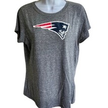 New England Patriots Distressed Gray Women’s T Shirt sz L Touch by Alyss... - $323.28 MXN