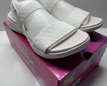 Skechers Go Walk Sandals 140026 White Goga Mat On The Go sz 10 New - £31.84 GBP