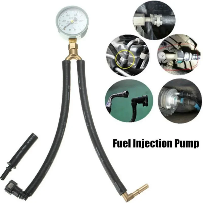 Automotive Car Fuel Injection Pump Pressure Gauge Tester Gasoline Test Tools for - £22.47 GBP